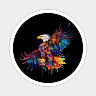 eagle colorfull melted Magnet